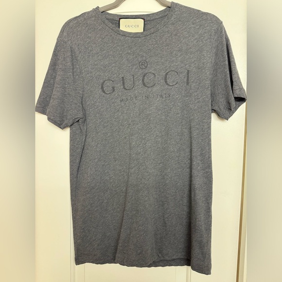 GUCCI Grey Mens T-Shirt Size Smalll - Picture 4 of 5
